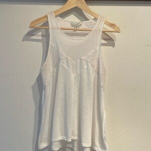 American Eagle Outfitters Crochet Tanktop, White Size L